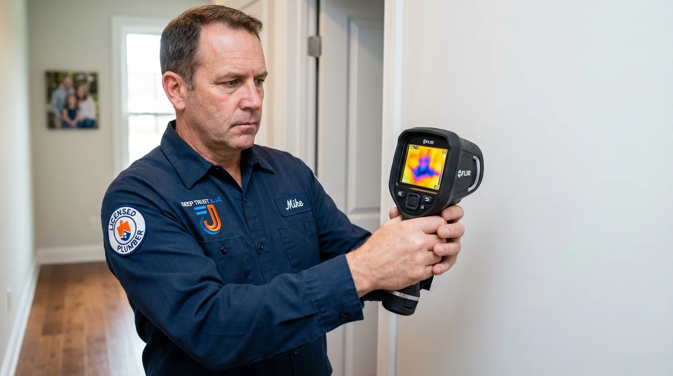Thermal imaging leak detection by Johns Plumbing LLC in Porter